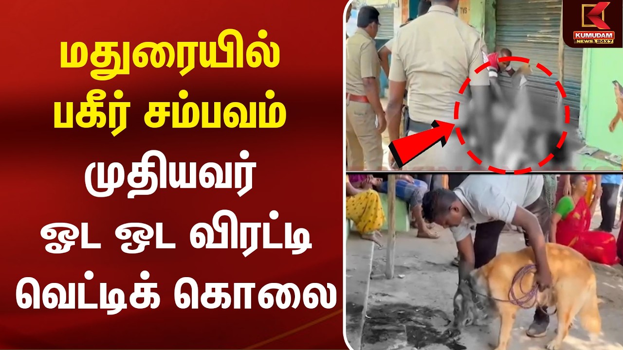 மதுரையில் பகீர் சம்பவம் முதியவர் ஓட ஒட விரட்டி வெட்டிக் கொலை | Madurai | Crime News | Murder Case