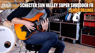 Video thumbnail for No Talking...Just Tones | Schecter Sun Valley Super Shredder FR | Lambo Orange by Peach Guitars