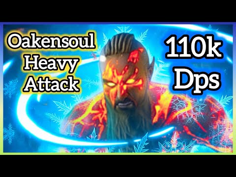 ESO Oakensoul 110k+ Dps One Bar Heavy Attack Build Update 48