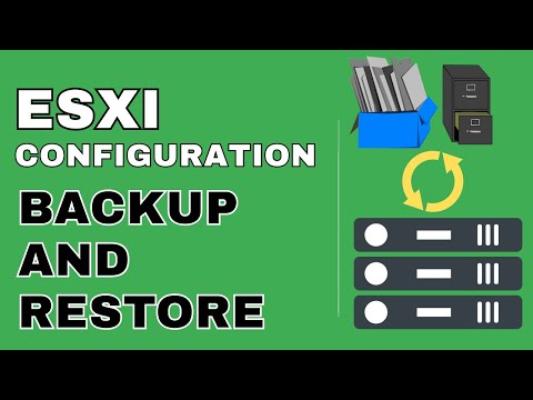 How to Back Up and Restore ESXi Host Configuration | Back up and Restore ESXi host