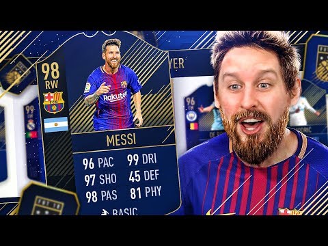 THE MOST 99 STATS EVER?! 98 TEAM OF THE YEAR MESSI! THE GREATEST OF ALL TIME?! FIFA 18 ULTIMATE TEAM