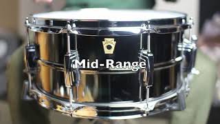 Video thumbnail for Ludwig Black Beauty 6.5x14 Snare Drum by The Drum Shop - Portland, Maine