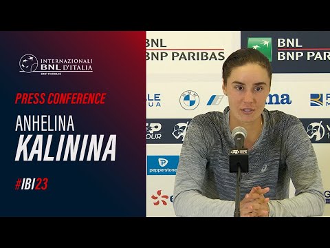 Anhelina Kalinina Press Conference (after Semifinal) #IBI23