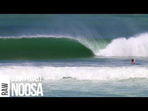 Getting Tubed in a Fast and Hollow First Point, Noosa