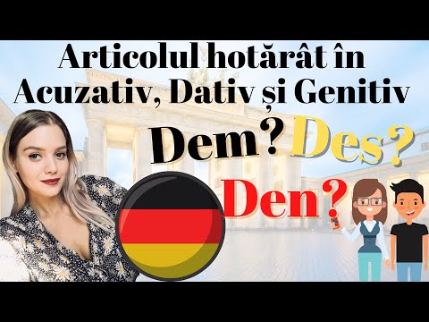 Germana pentru incepatori: Lectia 17 - Articolul hotărât în Acuzativ, Dativ și Genitiv!