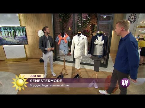 Oscar Arrsjö visar snyggt sommarmode för män - Nyhetsmorgon (TV4)