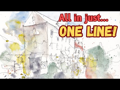 How to Use Continuous Line Drawing - A Quick Urban Sketch Tutorial