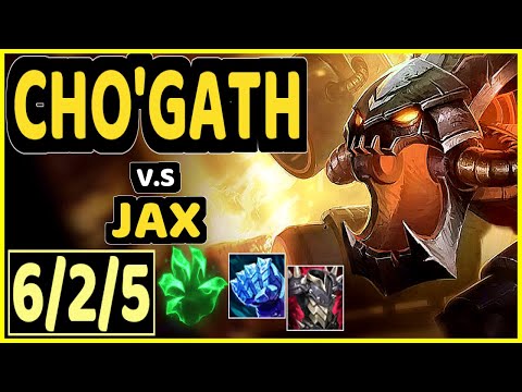 CHO'GATH vs JAX - 6/2/5 KDA TOP GAMEPLAY - EUW Ranked MASTER