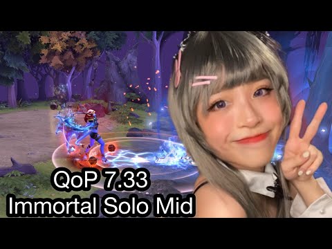 Dota 2 new patch 7.33b Immortal Solo Ranked QoP Mid Girl Crossplaying ! #istarx #ranked #cosplay