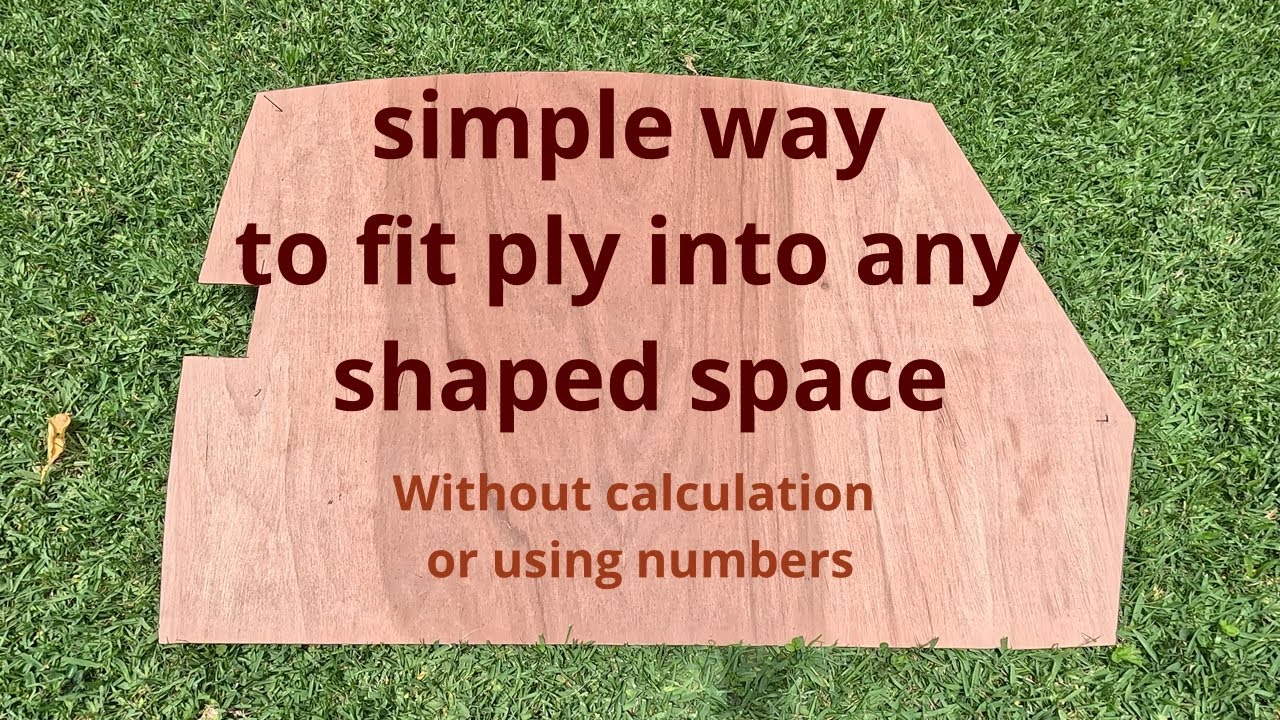 How to mark out and fit plywood into irregular shaped spaces