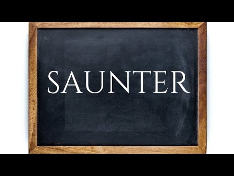 Saunter (Learning English Word)