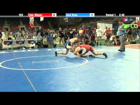 Junior 152 - Tyler Weyer (Wisconsin) vs. Jack Bass (Virginia)