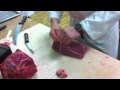 Meat Cutting demo - Beef Sirloin Butt 