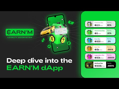 🎁 How to use the EARN'M dApp - Mystery Box Dashboard Tutorial