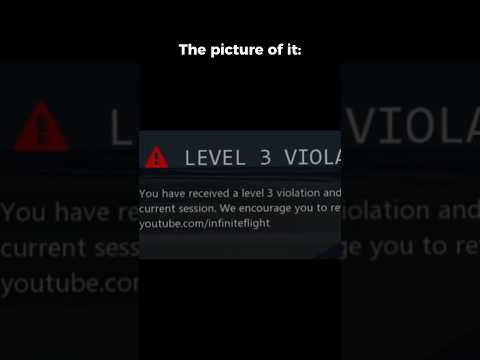 First Level 3 violation in Infinite Flight 2021. #infiniteflightsimulator #infiniteflight