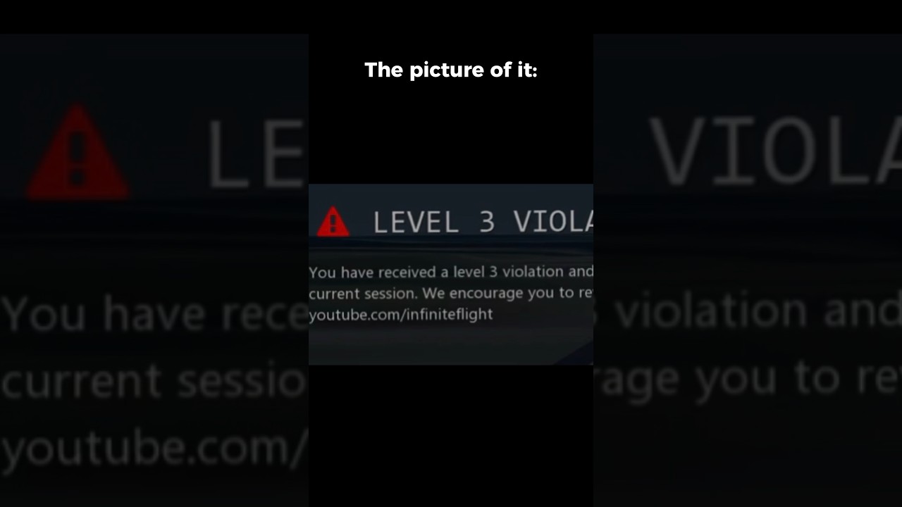 First Level 3 violation in Infinite Flight 2021. #infiniteflightsimulator #infiniteflight