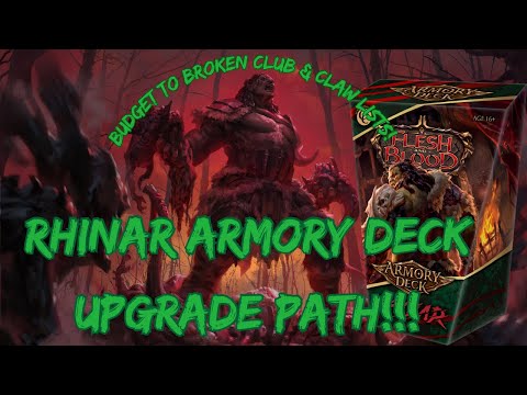 Rhinar Armory Deck Upgrades! Romping Club vs. Mandible Claw - 3 Decklists Each!