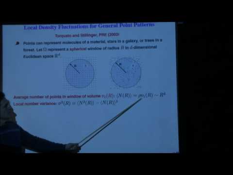 Hyperuniformity in many-particle systems and its generalizations - Salvatore Torquato