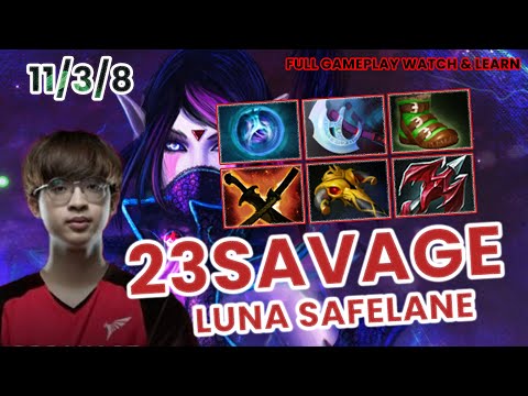 Talon.23savage Luna Safelane Full Gameplay - Dota 2 Patch 7.31b Full Gameplay
