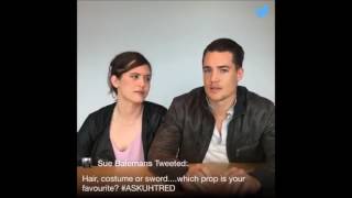 Uhtred & Brida Cute and Funny Q&A | The Last Kingdom Season 1 & 2 video