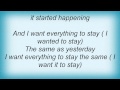 Kevin Max - Stay Lyrics