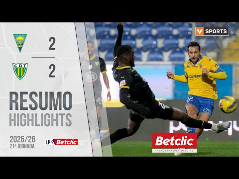 Resumo: Estoril 2-2 Tondela (Liga 25/26 #21)