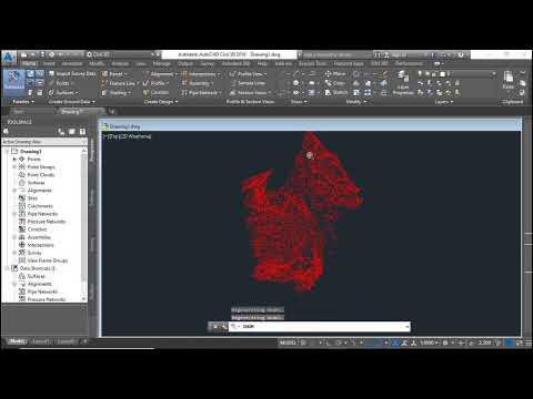 How to import points and create contours /surface in AutoCAD Civil 3D