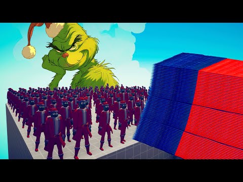 100x GRINCH + 1x GIANT vs EVERY GOD Totally Accurate Batlle Simulator TABS