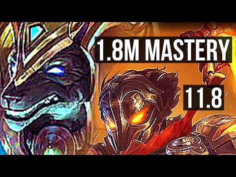 NASUS vs VIKTOR (MID) | 13/1/5, 1.8M mastery, Godlike | NA Diamond | v11.8
