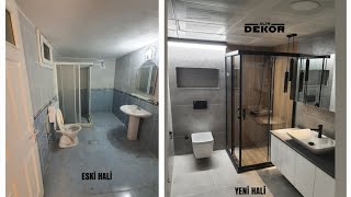 BANYO DEKORASYON FİKİRLERİ,  BANYO, WC ,TUVALET YENİLEME YAPIM AŞAMALA