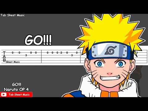 Naruto OP 4 - GO!!! (Fighting Dreamers) Guitar Tutorial Video