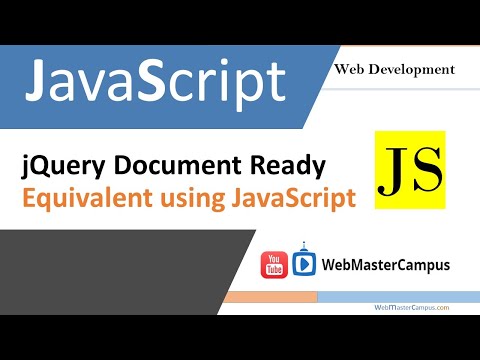 Jquery Document Ready Equivalent Using Javascript
