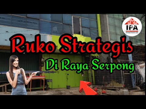 Ruko stratrgis di raya serpong