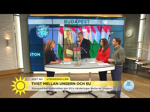 Tvist mellan Ungern och EU – "EU har utlöst den så kallade atombomben" - Nyhetsmorgon (TV4)