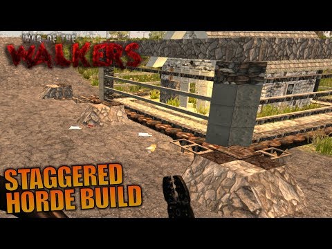 STAGGERED HORDE BUILD | WotW MOD 7 Days to Die | Let's Play Gameplay Alpha 16 | S03E22