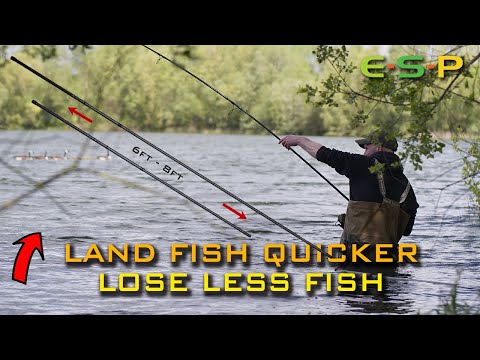 Schnelleres Karpfenlanden | Extra lange Keschergriffe | Kev Hewitt