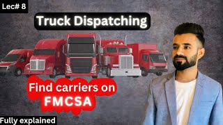 Truck dispatching course Lec-8 | find carriers on FMCSA | earn money online | profit diaries