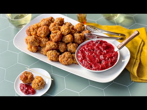 Classic Sausage Balls With Cranberry Mustard Recipe
