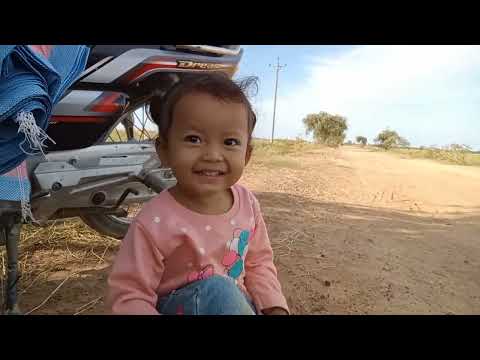 Daughter of a young woman and a woman in a rural area
