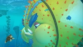 Donkey Kong Country Tropical Freeze - Hard Mode World 4 - Sea Breeze Cove (All KONG Letters)