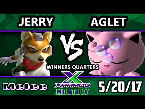 S@X Maylee Monthly - Jerry (Fox) Vs. Aglet (Jigglypuff) SSBM Winners Quarters - Smash Melee