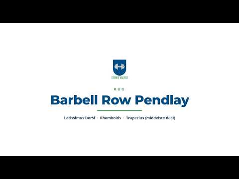 Barbell Row Pendlay video uitvoering