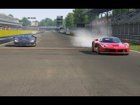 Lamborghini Centenario vs Ferrari LaFerrari at Monza Circuit