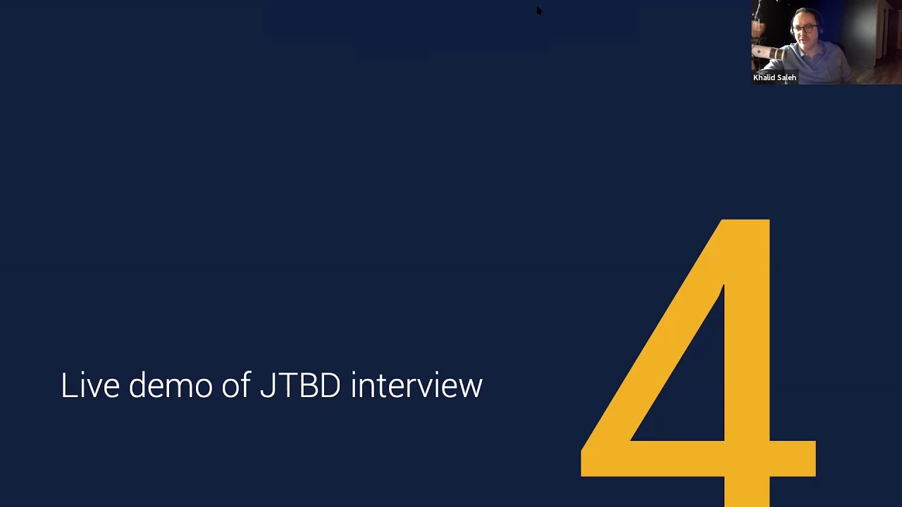 Jobs-to-be-done Interview