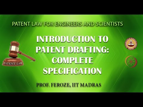 Introduction to Patent Drafting: Complete Specification
