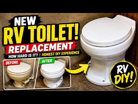 RV Toilet Repair - Thetford RV Toilet Installation - RV DIY - 🚽