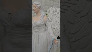 Andělka Marina  50 cm – anděl vody a ochrany - Powertex