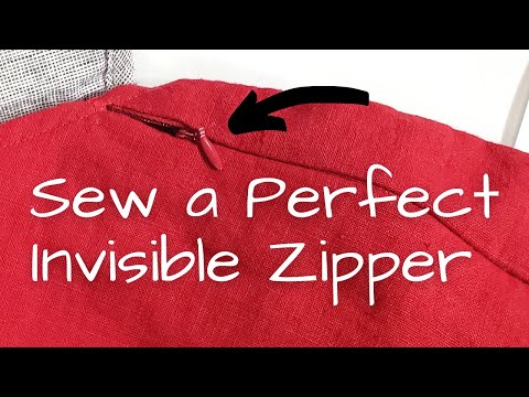 How To Use An Invisible Zipper Foot: Sew An Imperceptible Zip - Easy to Install