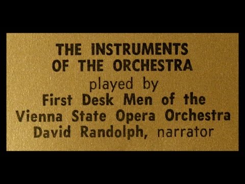 The Instruments of the Orchestra: The Violin - David Randolph, Narrator