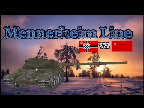 world of tanks blitz?:German tank fight Russia tank in Mennerheim Line